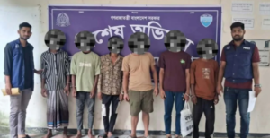 সদর থানার বিশেষ অভিযান: গত ২৪ ঘণ্টায় পুলিশের জালে ৯ জন